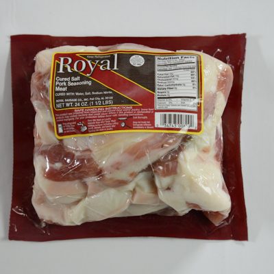 Royal Cured Salt Pork Seasoning Meat - 24 oz.