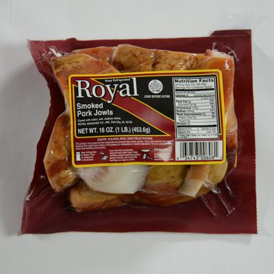 Royal Smoked Pork Jowls - 16 oz.