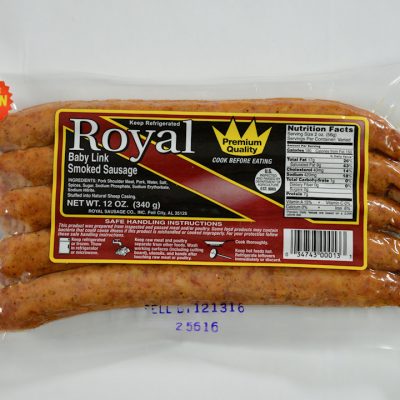 Royal Baby Link Smoked Sausage