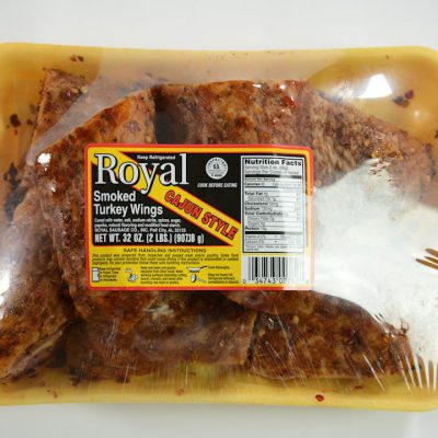 Royal Smoked Turkey Wings - Cajun Style 32 oz.