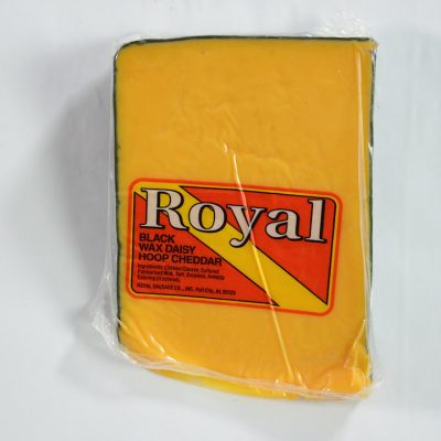 Royal Black Wax Daisy Hoop Cheddar Cheese