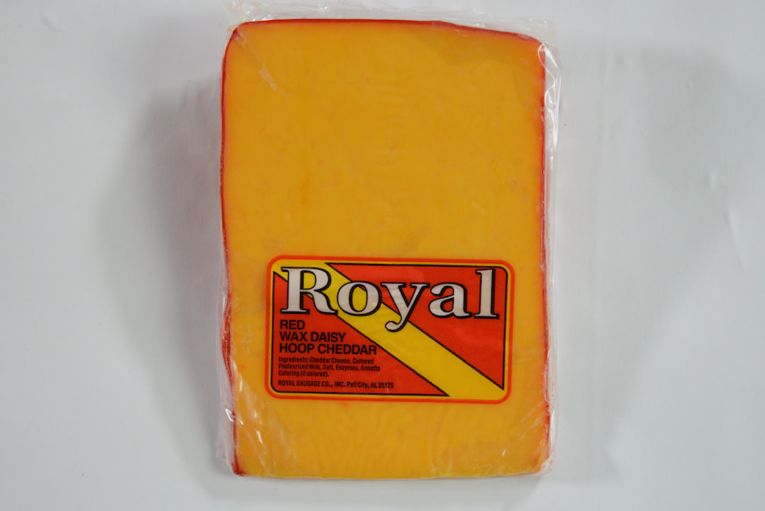 Royal Red Wax Daisy Hoop Cheddar Cheese Royal Quality Meats