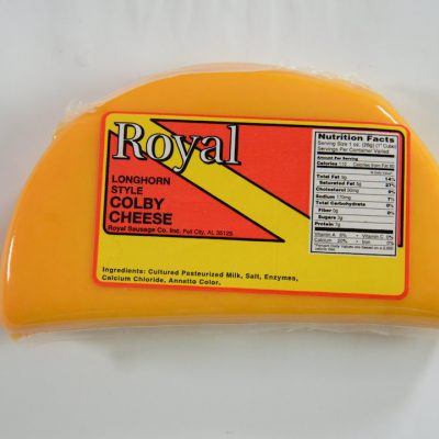 Royal Longhorn Style Colby cheese
