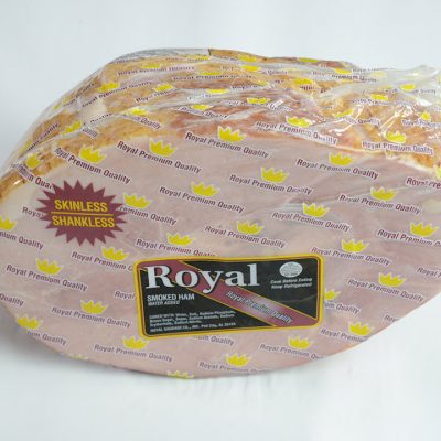 Royal Smoked Ham Skinless Shankless half